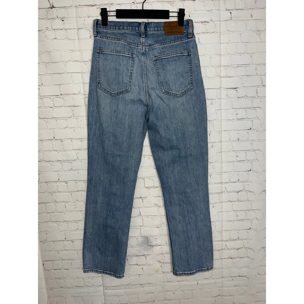 Aritzia‎ Denim Forum The Arlo High Rise Straight 28L Jeans Medium Wash Size 27